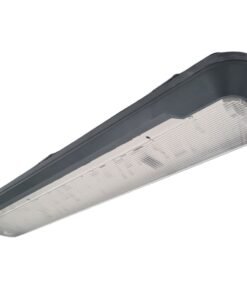 120cm Pro Design double LED TL T8 fixture waterproof dark gray with reflector