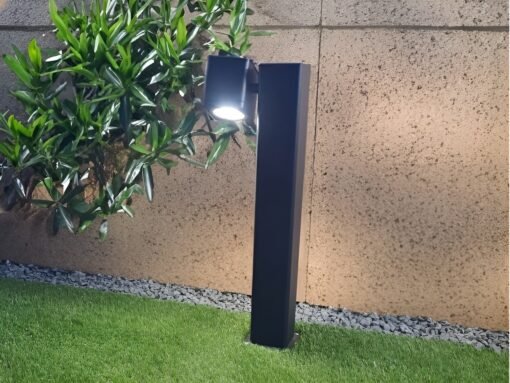 Garden lamp rectangular GU10 fitting sand black rotatable waterproof - Image 2