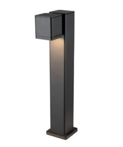 Garden lamp rectangular GU10 fitting sand black rotatable waterproof
