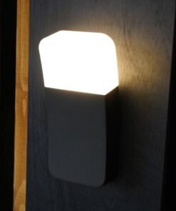 Alternative view of 9.5W LED Wall Lamp curved sand black warm white waterproof