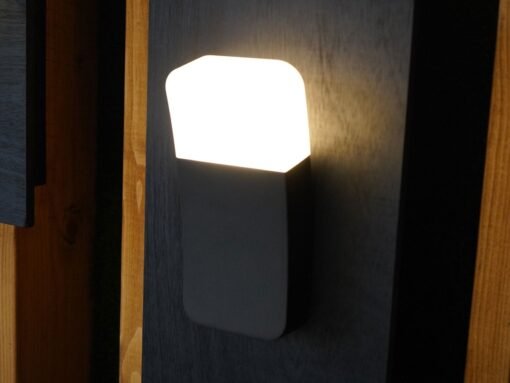 9.5W LED Wall Lamp curved sand black warm white waterproof - Image 2