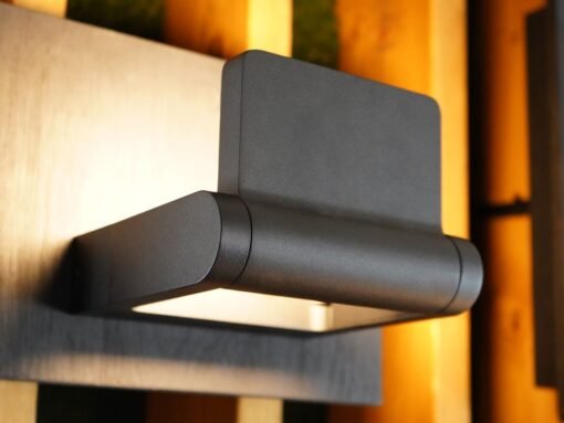 10W LED Wall Lamp rotatable waterproof sand black - Image 2