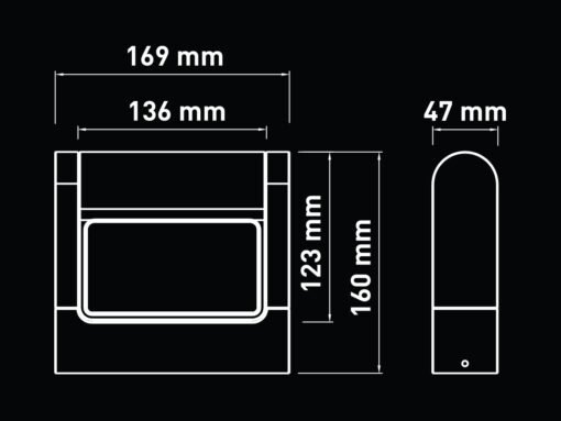 10W LED Wall Lamp rotatable waterproof sand black - Image 5
