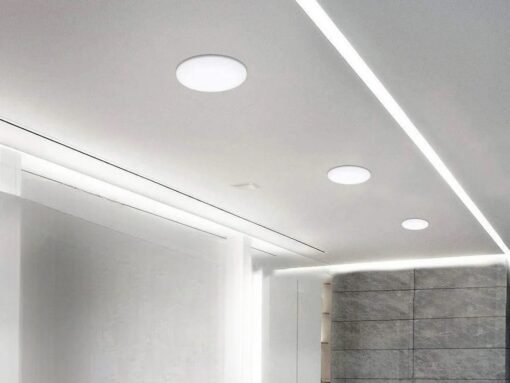 18W Frameless recessed LED Panel with adjustable clamp system 6000K - Image 2