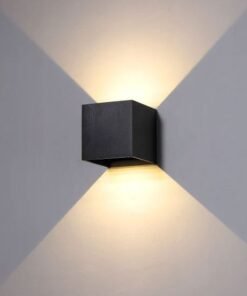 5W LED sand black Wall lamp Cube