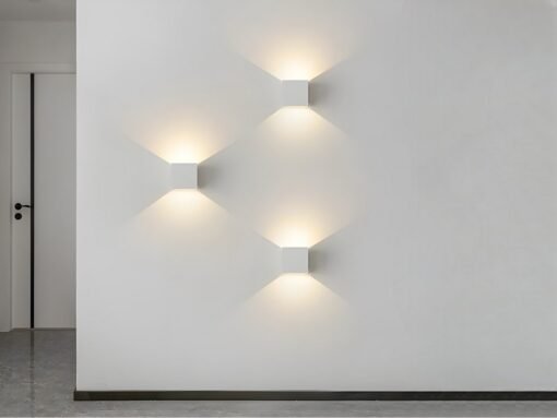5W LED sand white Wall Lamp Cube - Image 2