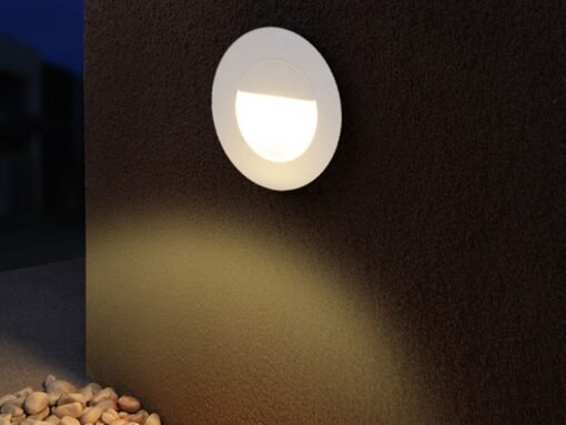 3W COB LED waterproof recessed wall & stair lighting sand white - Image 2