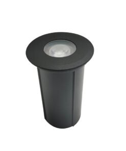 3W LED Ground spotlight sand black warm white