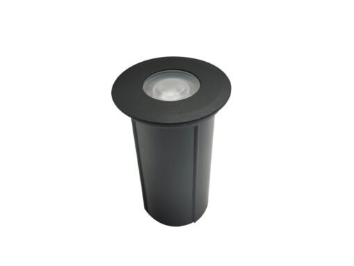 3W LED Ground spotlight sand black warm white