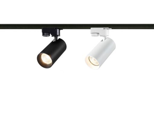 Track Light spot GU10 fixture cylinder sand white rotating head with ring - Image 4