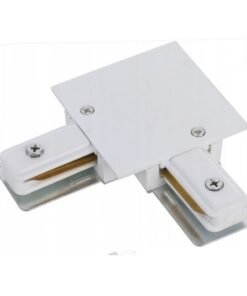 L connection for 1 phase 2 wires track light system matt white