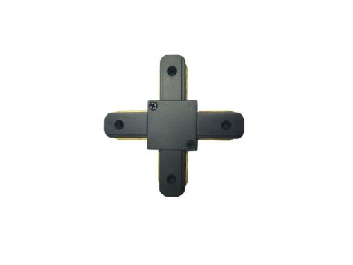 X connection for 1 phase 2 wires track light system matt black