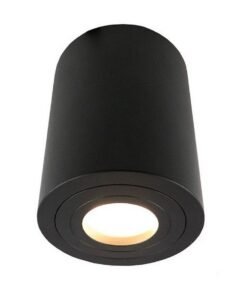GU10 Waterproof Surface mounted spotlight fixture cylinder sand black