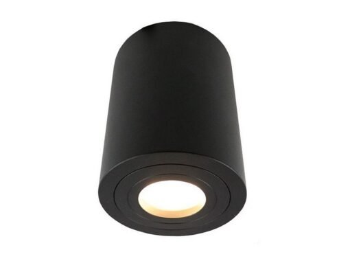 GU10 Waterproof Surface mounted spotlight fixture cylinder sand black