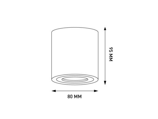 GU10 Waterproof Surface mounted spotlight fixture cylinder sand black - Image 5