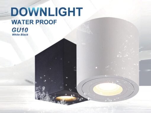 GU10 Waterproof Surface mounted spotlight fixture cylinder sand black - Image 6