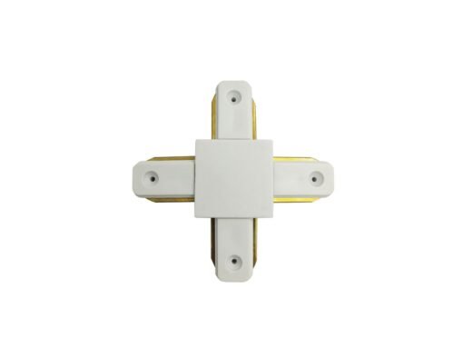 X connection for 1 phase 2 wires track light system matt white