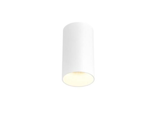 GU10 Surface-mounted spotlight fixture thin cylinder sand white