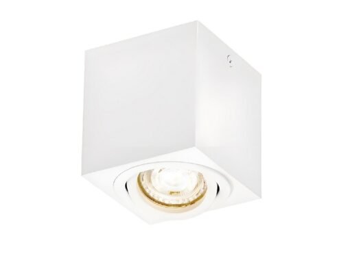 GU10 Surface-mounted spotlight fixture rectangular sand white tiltable small - Image 5