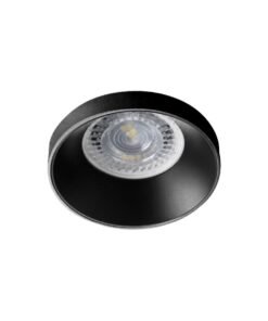 GU10 Recessed design fixture cylinder sand black with lamp holder