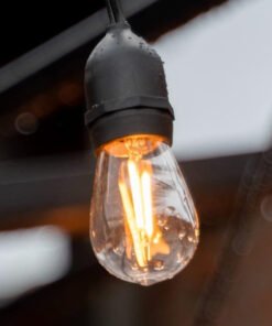 Alternative view of 2W Filament LED Bulb E27 ST45 Clear Plastic 2700K