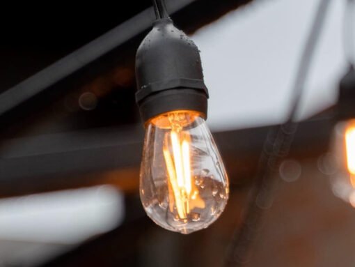 2W Filament LED Bulb E27 ST45 Clear Plastic 2700K - Image 2