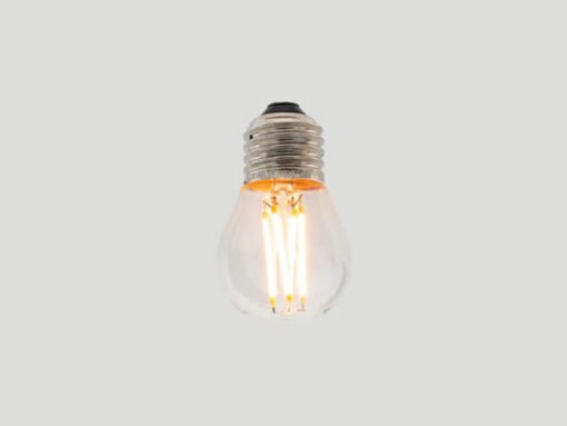 4W Filament LED Bulb E27 G45 Clear Glass 2700K - Image 3