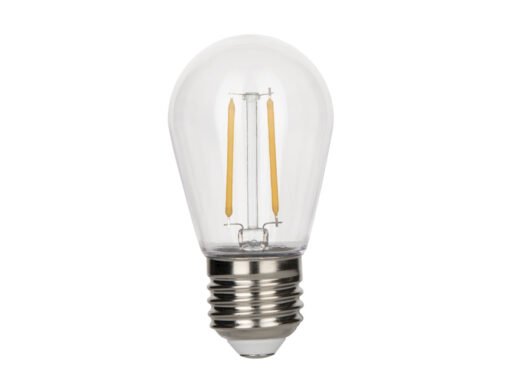 2W Filament LED Bulb E27 ST45 Clear Plastic 2700K