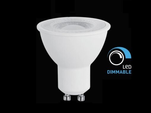 7W GU10 LED Spot Dimmable 6500K with Lens