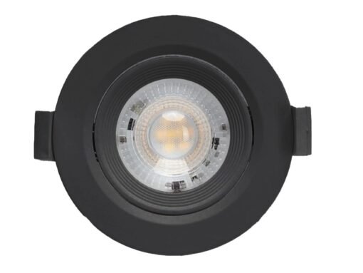 4.9W SMD LED Recessed spotlight 4000K matt black with lens - Image 4