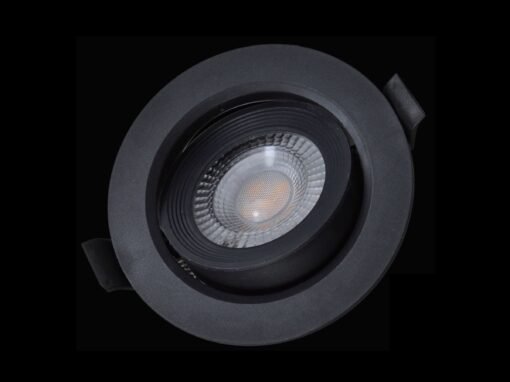 4.9W SMD LED Recessed spotlight 4000K matt black with lens - Image 5