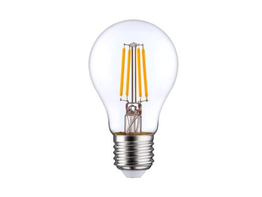 8W Filament LED Bulb E27 A60 Clear Glass 2700K