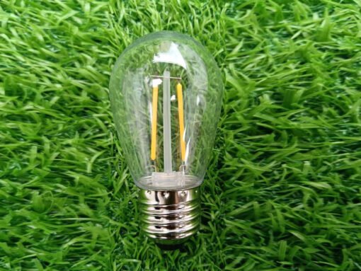 2W Filament LED Bulb E27 ST45 Clear Plastic 2700K - Image 3