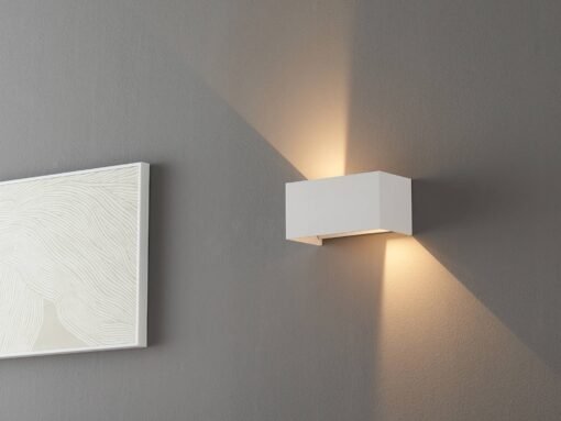 12W LED Sand White Wall lamp Rectangular Double Duo light 3000K Waterproof - Image 3