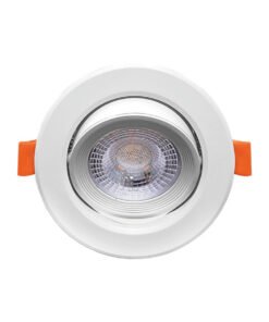 4.9W SMD LED Recessed spotlight 3000K matt white with lens