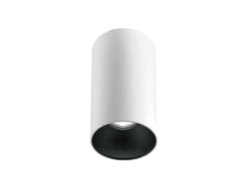 GU10 Surface mounted spotlight fixture cylinder sand white and black