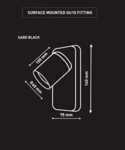 Alternative view of Bedside lamp Wall lamp GU10 fixture cylinder sand black and gold rotatable