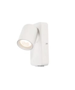 Bedside lamp Wall lamp GU10 fixture cylinder sand white rotatable