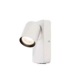 Bedside lamp Wall lamp GU10 fixture cylinder sand white and black rotatable