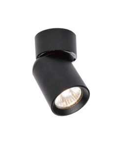 GU10 Surface-mounted spot fixture cylinder sand black rotatable