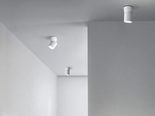 GU10 Surface-mounted spot fixture cylinder sand white rotatable - Image 4