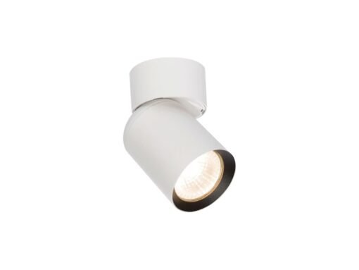 GU10 Surface-mounted spot fixture cylinder sand white and black rotatable