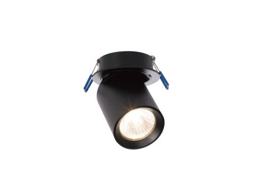 GU10 Recessed spotlight fixture cylinder sand black rotatable