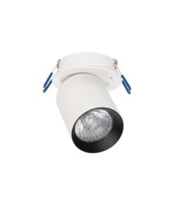 GU10 Recessed spotlight fixture cylinder sand white and black rotatable