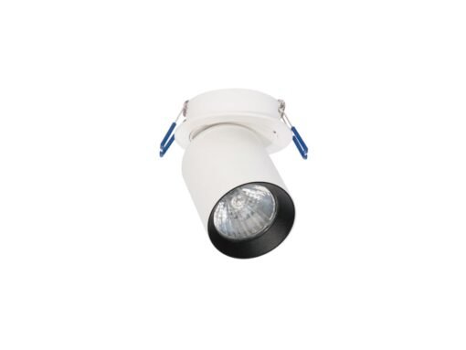 GU10 Recessed spotlight fixture cylinder sand white and black rotatable