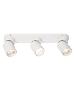 GU10 Surface-mounted spotlight fixture triple cylinder sand white rotatable
