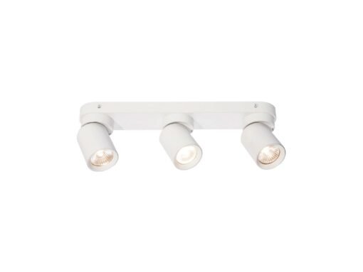 GU10 Surface-mounted spotlight fixture triple cylinder sand white rotatable