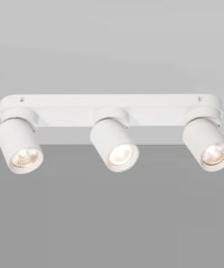 Alternative view of GU10 Surface-mounted spotlight fixture triple cylinder sand white rotatable