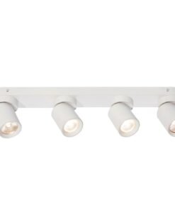 GU10 Surface-mounted spotlight fixture 4 cylinder sand white rotatable