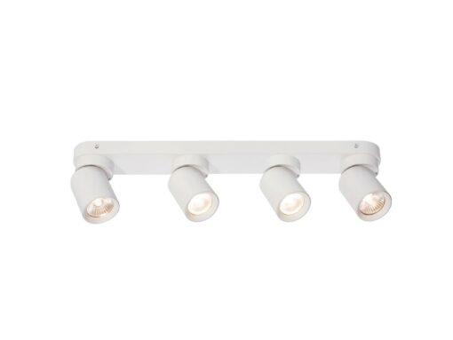 GU10 Surface-mounted spotlight fixture 4 cylinder sand white rotatable